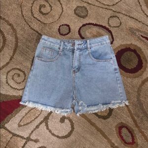 High Waisted Jean Shorts